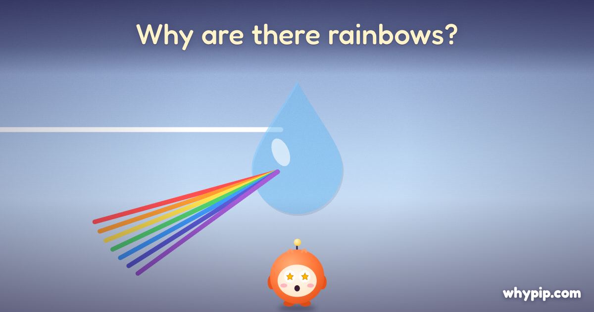 Pip’s picture for “Why are there rainbows?”