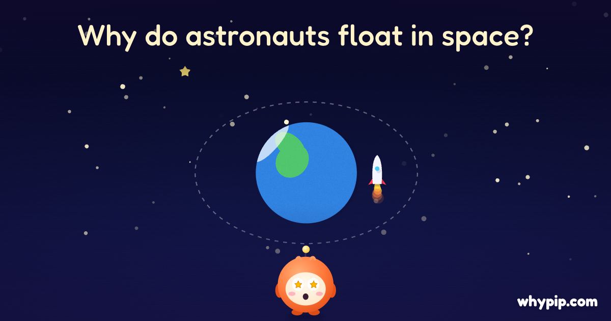 Pip’s picture for “Why do astronauts float in space?”