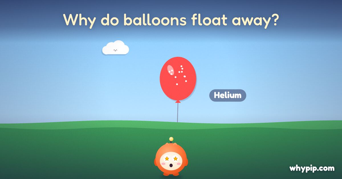 Pip’s picture for “Why do balloons float away?”