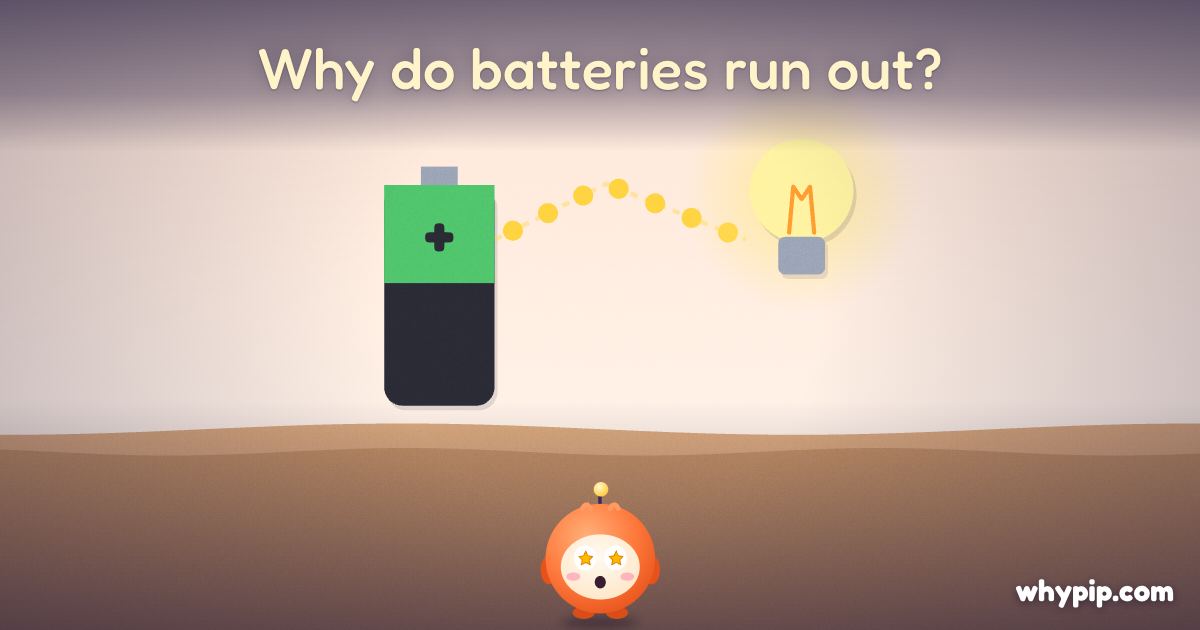 Pip’s picture for “Why do batteries run out?”