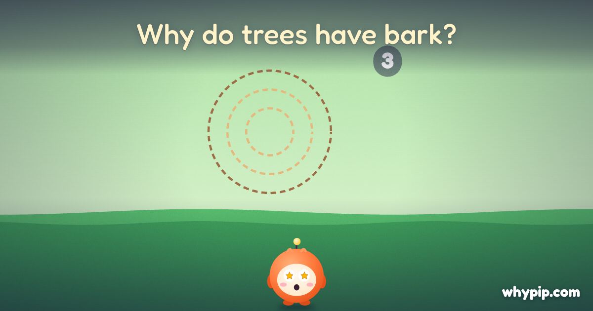 Pip’s picture for “Why do trees have bark?”