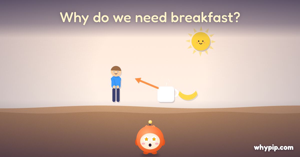 Pip’s picture for “Why do we need breakfast?”