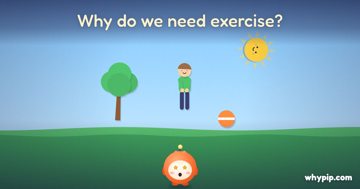 Pip’s picture for “Why do we need exercise?”