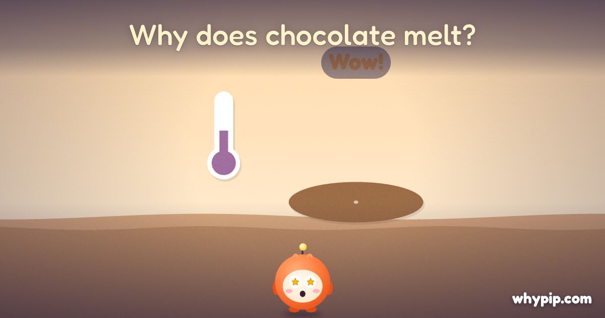 Pip’s picture for “Why does chocolate melt?”