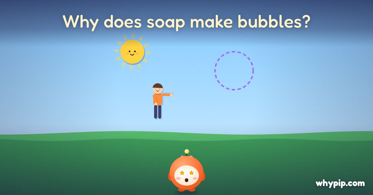 Pip’s picture for “Why does soap make bubbles?”