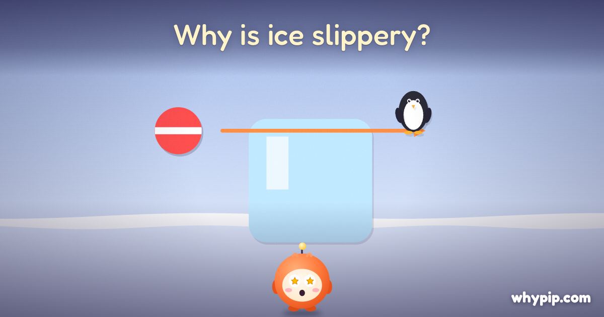 Pip’s picture for “Why is ice slippery?”